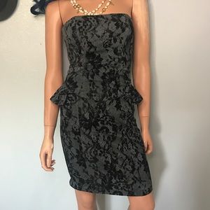 Betsey Johnson peplum sheath dress P